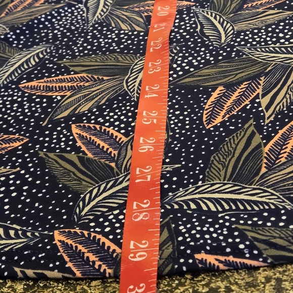 Curvy Boutique Tunic / Dress Leaf Print 3/4 Sleeves Women size 3XL - Picture 8 of 9